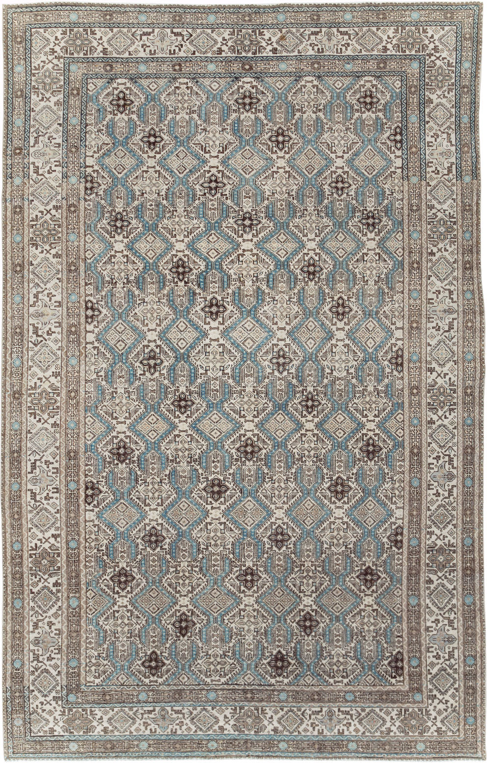 Vintage Persian Tabriz Small Room Size Carpet, No.30614 - Gsblank
