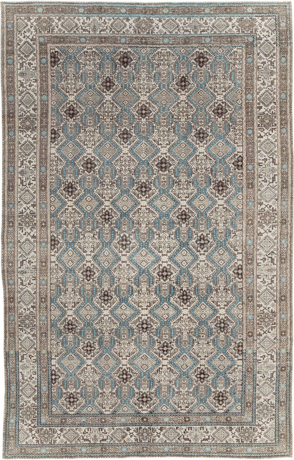 Vintage Persian Tabriz Small Room Size Carpet, No.30614 - Gsblank