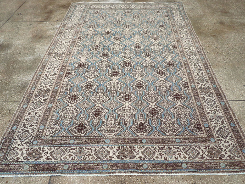 Vintage Persian Tabriz Small Room Size Carpet, No.30614 - Gsblank