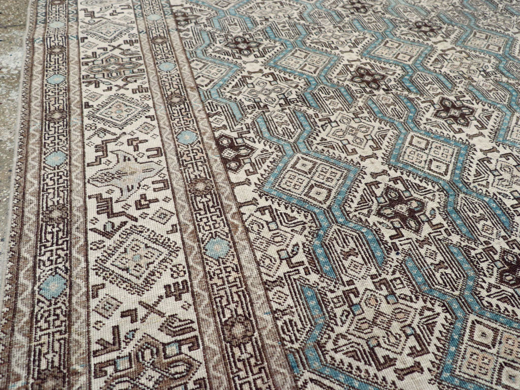 Vintage Persian Tabriz Small Room Size Carpet, No.30614 - Gsblank