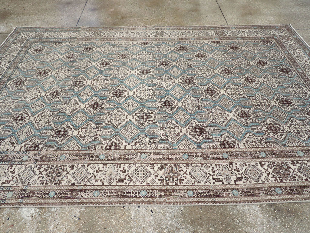 Vintage Persian Tabriz Small Room Size Carpet, No.30614 - Gsblank