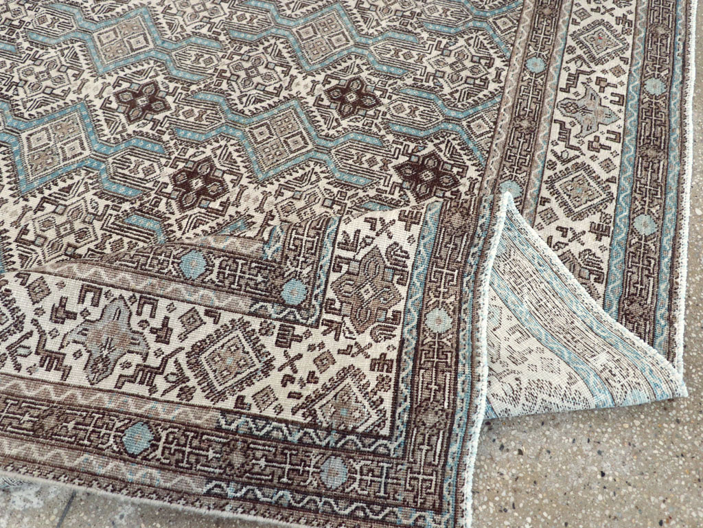 Vintage Persian Tabriz Small Room Size Carpet, No.30614 - Gsblank