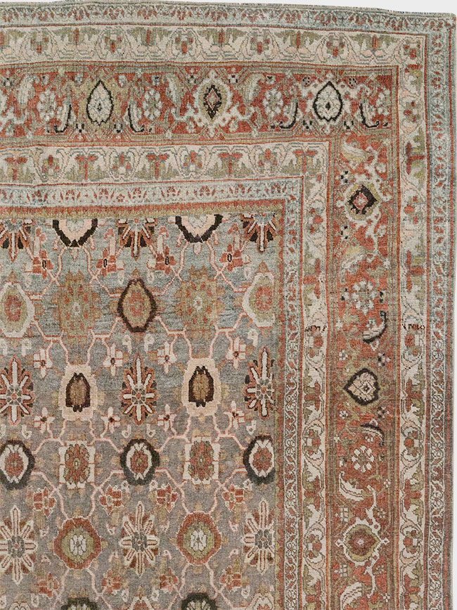 Antique Persian Bidjar Room Size Carpet, No.30619 - Gsblank