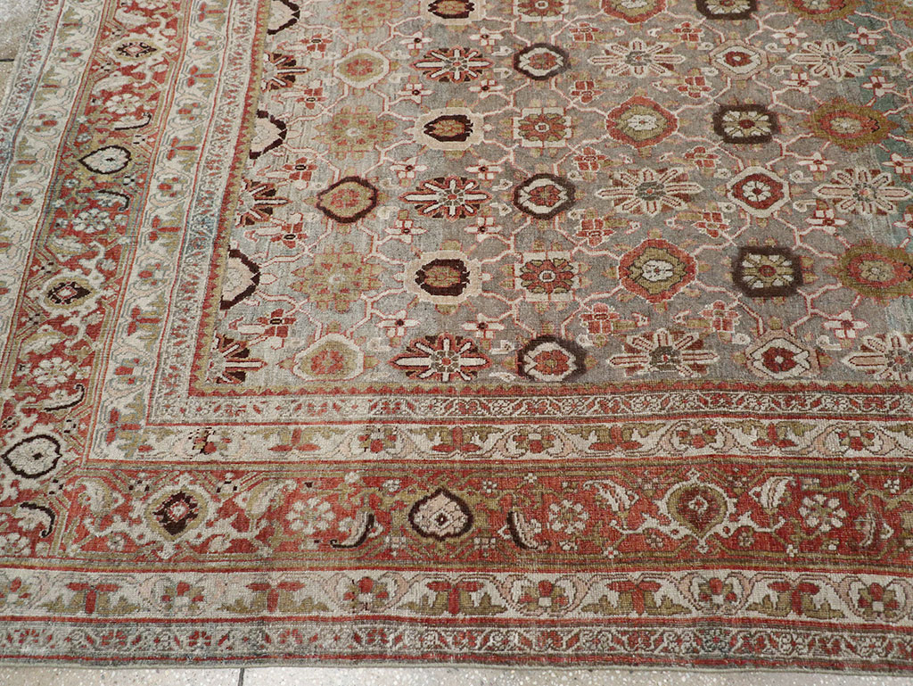 Antique Persian Bidjar Room Size Carpet, No.30619 - Gsblank