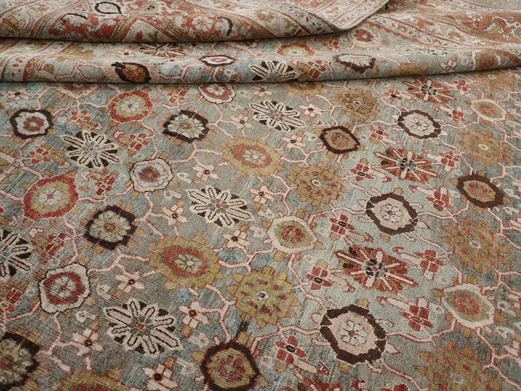 Antique Persian Bidjar Room Size Carpet, No.30619 - Gsblank