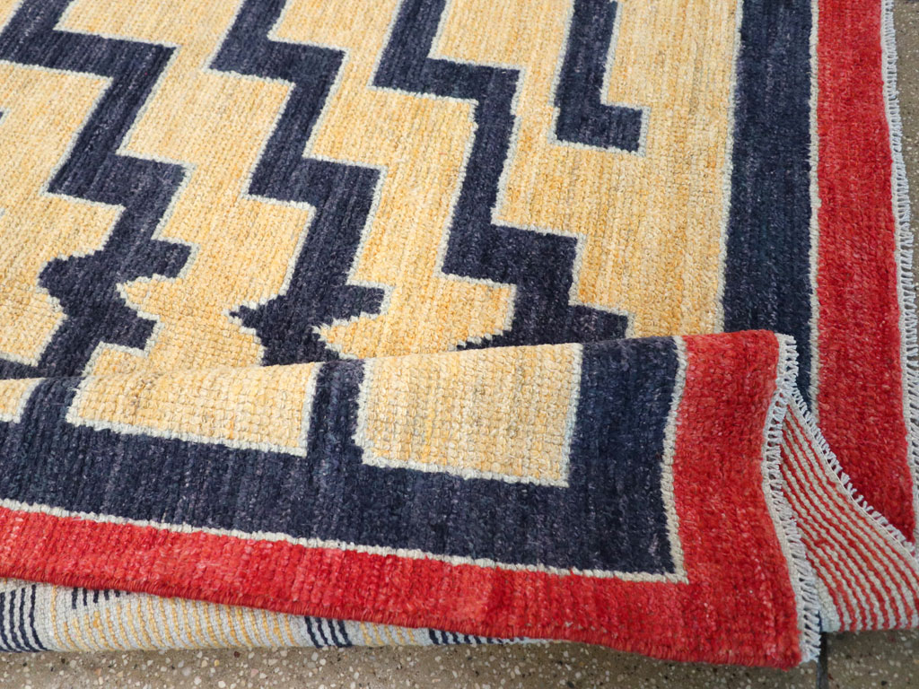 Contemporary Turkish Tulu Accent Rug, No.30627 - Gsblank