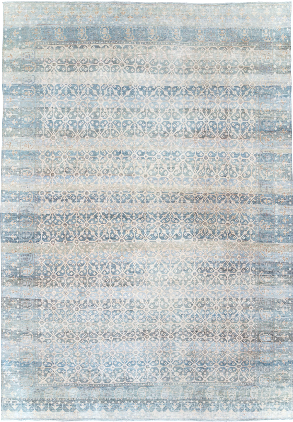 East Turkestan Khotan Inspired Large Turkish Room Size Carpet, No.30628 - Gsblank