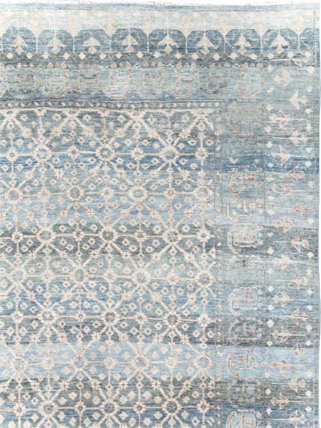 East Turkestan Khotan Inspired Large Turkish Room Size Carpet, No.30628 - Gsblank
