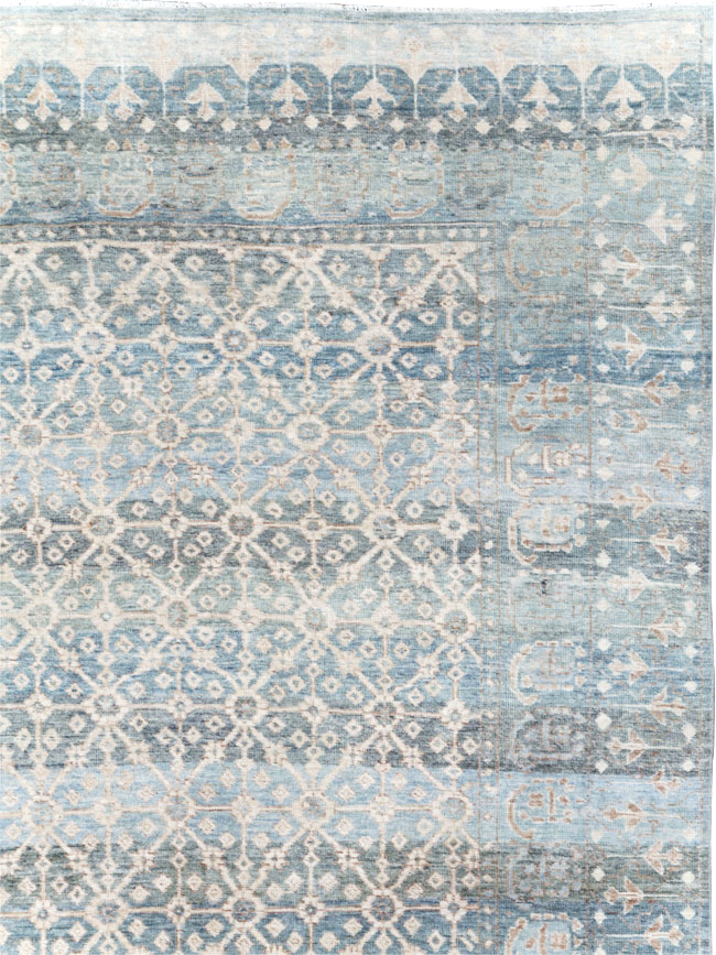 East Turkestan Khotan Inspired Large Turkish Room Size Carpet, No.30628 - Gsblank