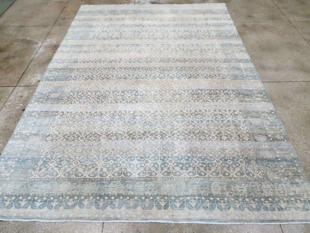 East Turkestan Khotan Inspired Large Turkish Room Size Carpet, No.30628 - Gsblank