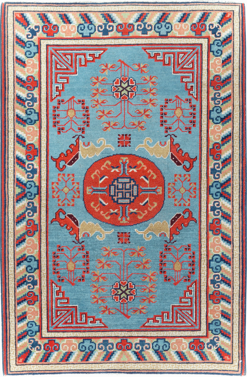 Vintage Anatolian Deco Rug, No.30636 - Gsblank