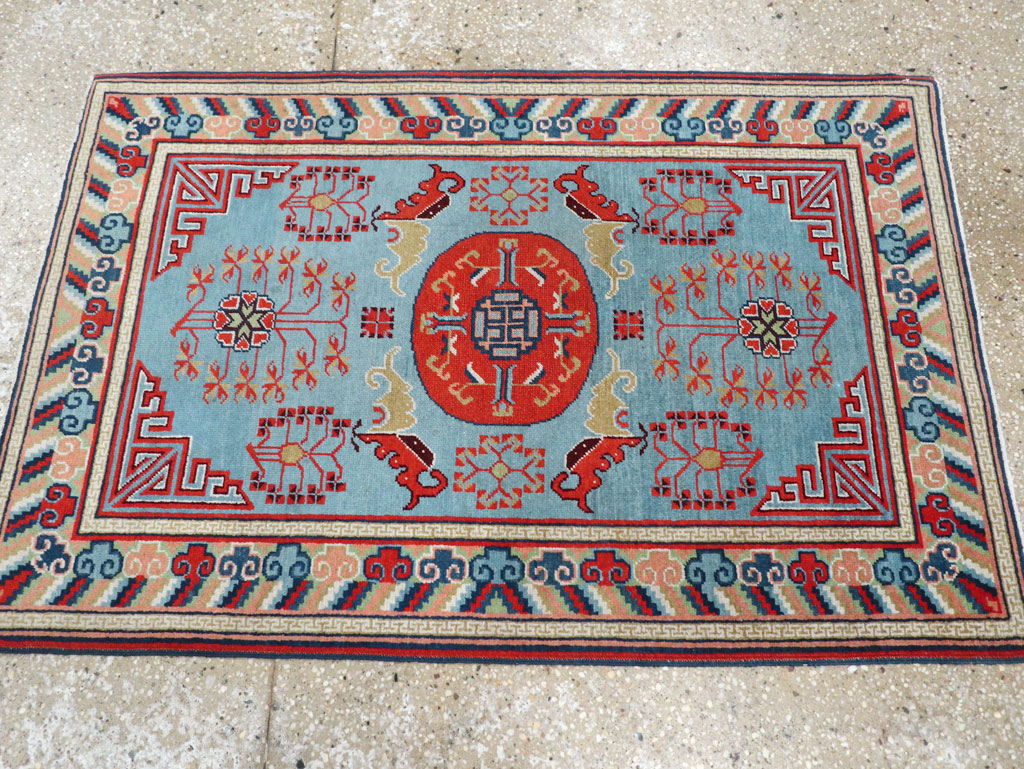 Vintage Anatolian Deco Rug, No.30636 - Gsblank