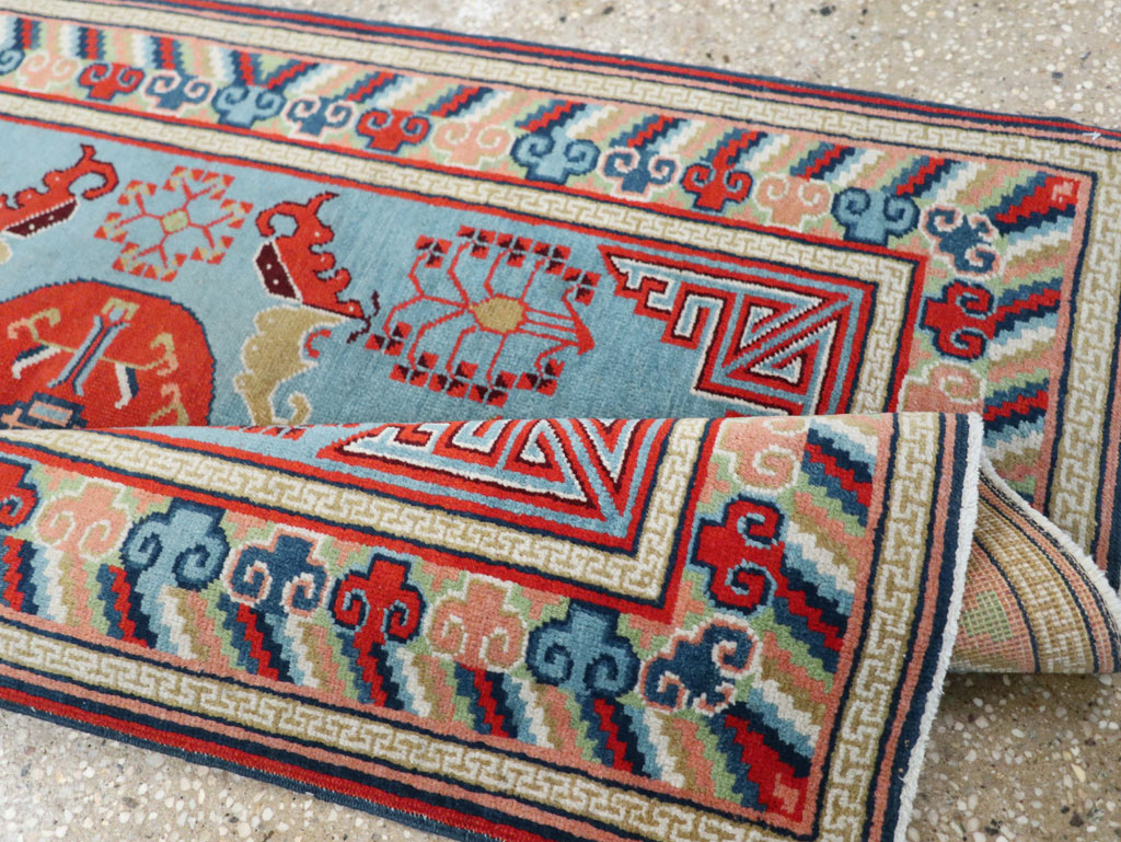 Vintage Anatolian Deco Rug, No.30636 - Gsblank