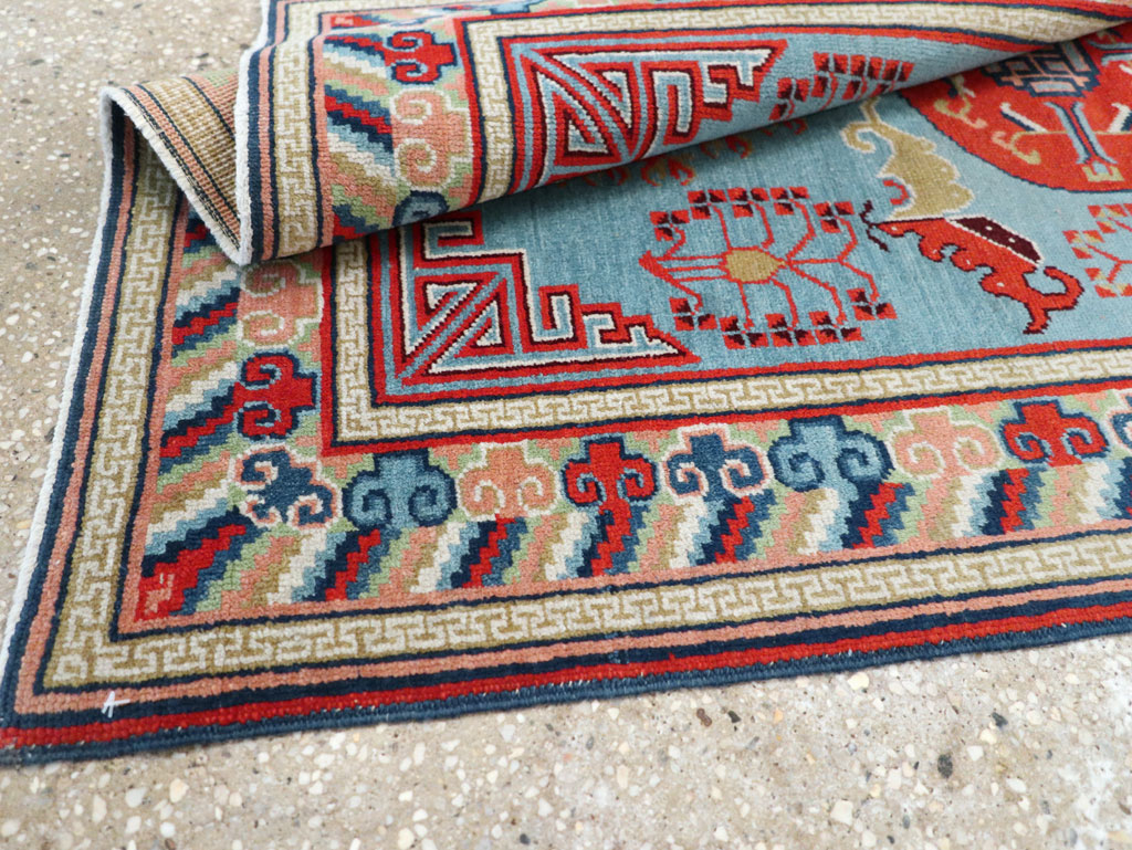 Vintage Anatolian Deco Rug, No.30636 - Gsblank