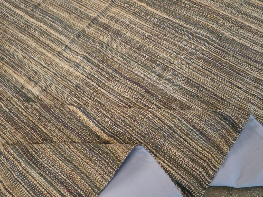 Modern Turkish Flatweave Room Size Carpet, No.30638 - Gsblank