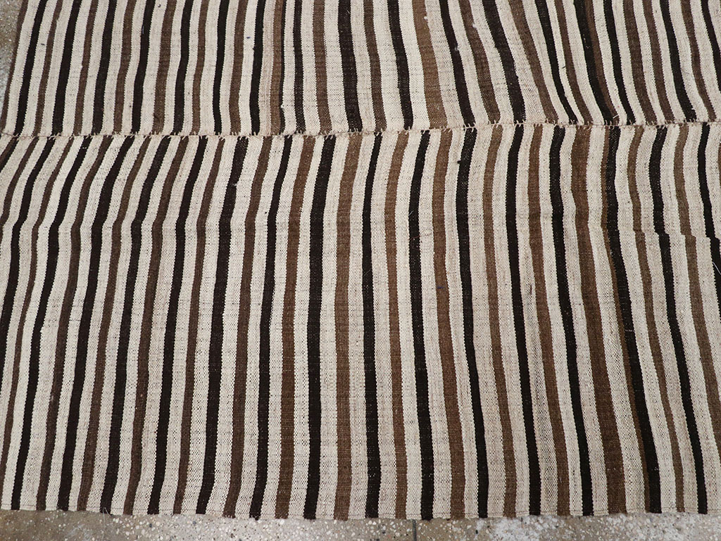 Vintage Persian Flatweave Kilim Room Size Carpet, No.30639 - Gsblank