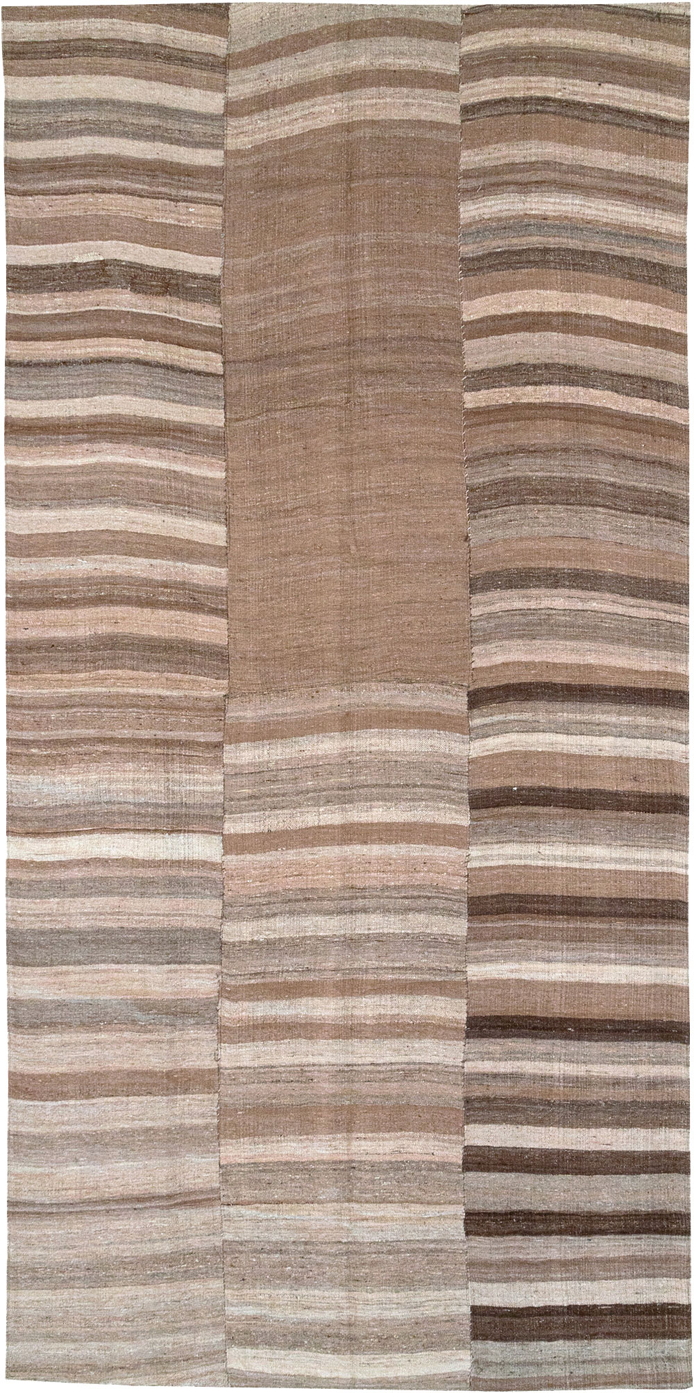Vintage Turkish Flatweave Kilim Gallery Carpet, No.30653 - Gsblank