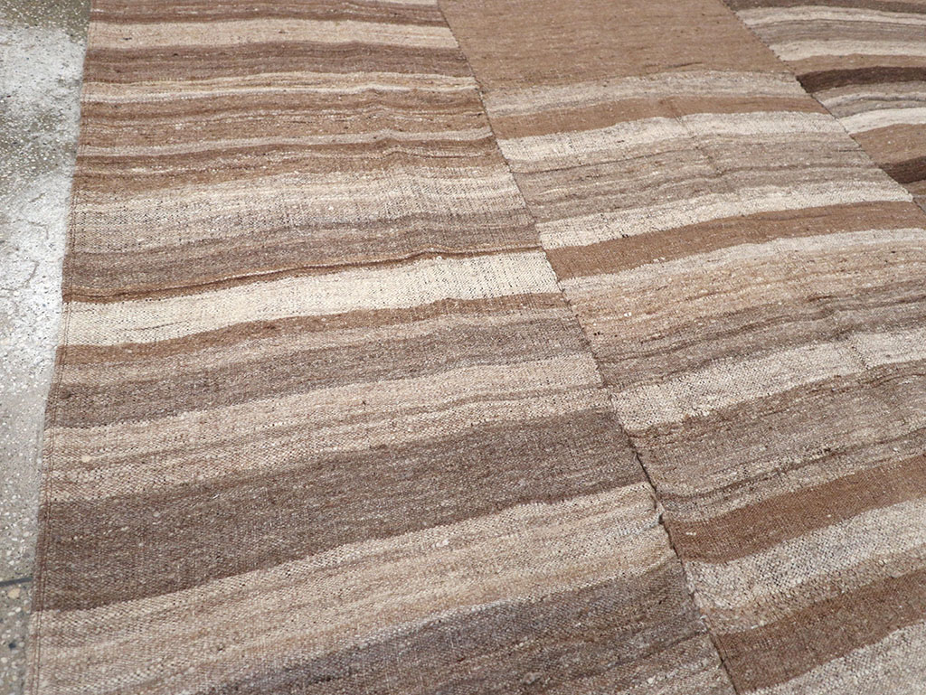 Vintage Turkish Flatweave Kilim Gallery Carpet, No.30653 - Gsblank