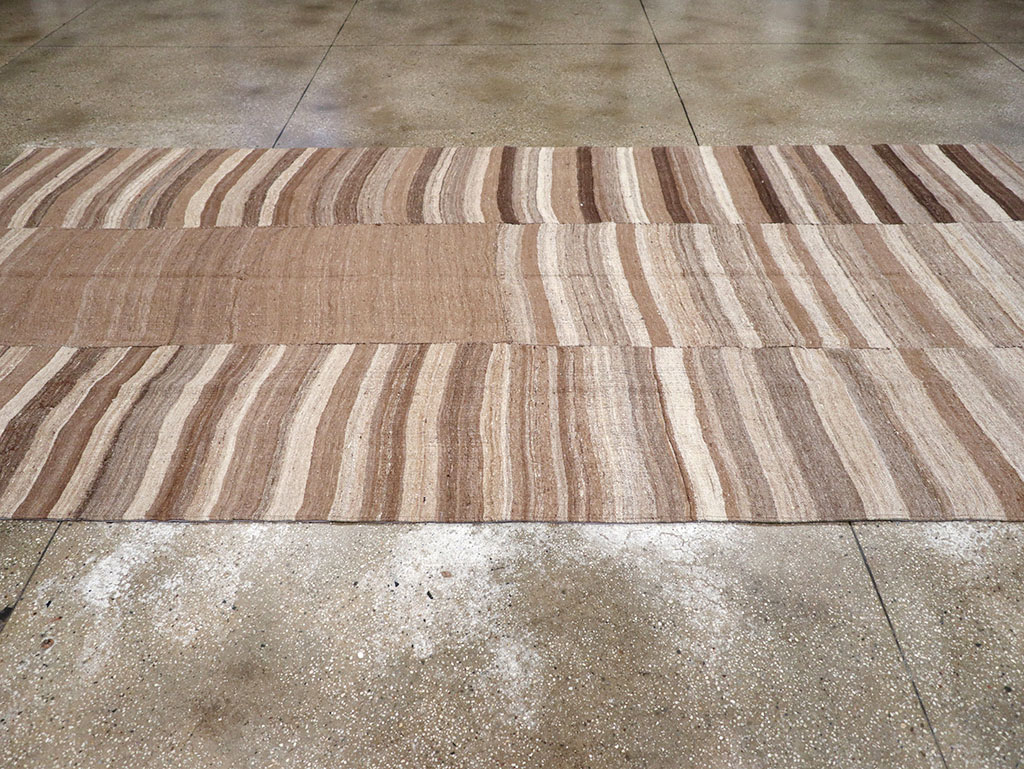 Vintage Turkish Flatweave Kilim Gallery Carpet, No.30653 - Gsblank
