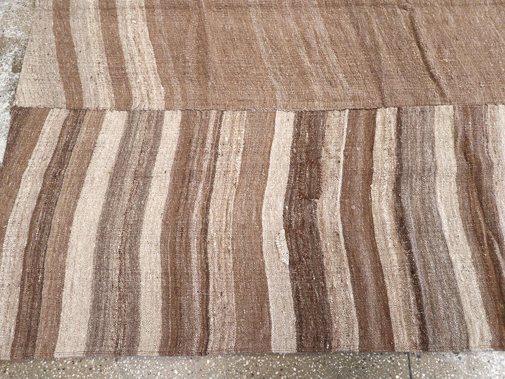 Vintage Turkish Flatweave Kilim Gallery Carpet, No.30653 - Gsblank