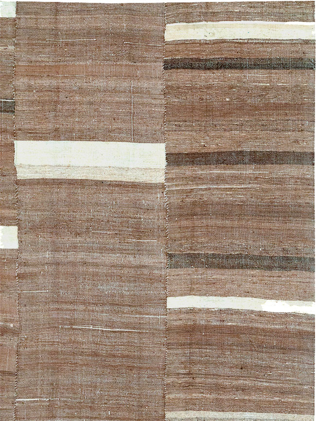 Vintage Turkish Flatweave Kilim Room Size Carpet, No.30654 - Gsblank