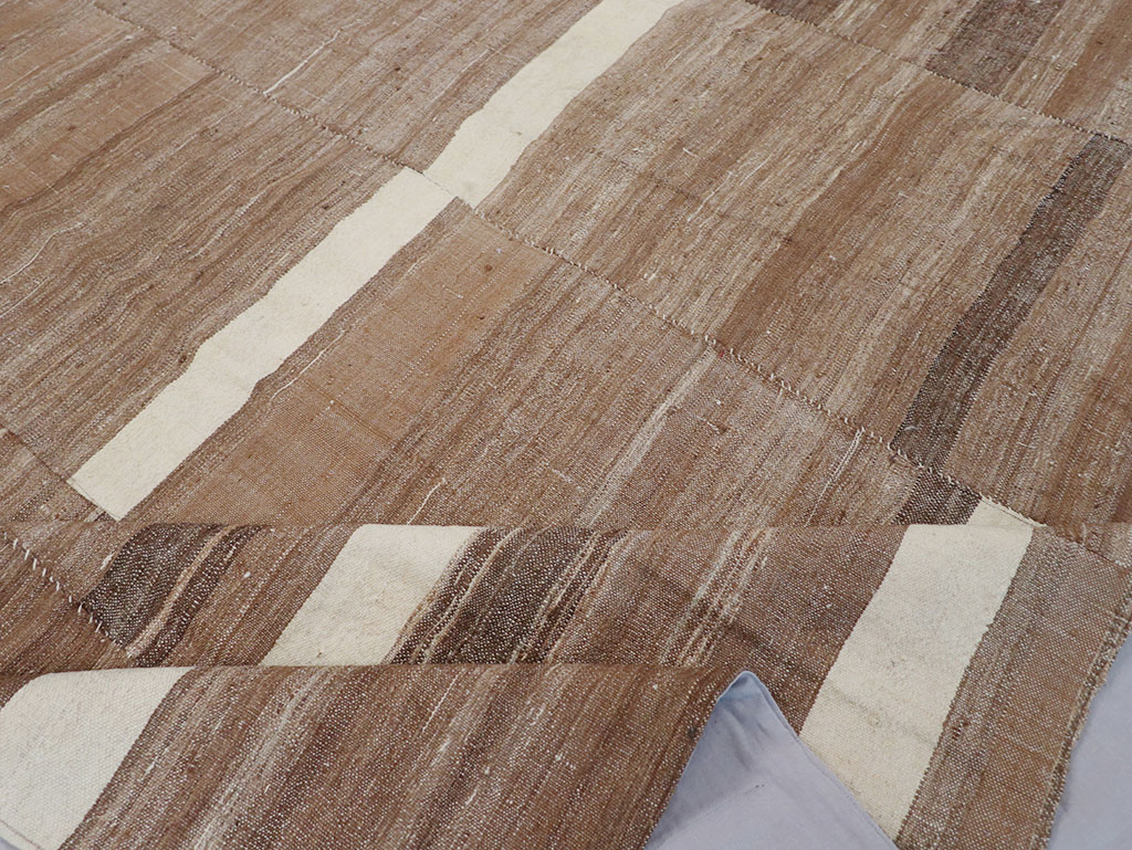 Vintage Turkish Flatweave Kilim Room Size Carpet, No.30654 - Gsblank