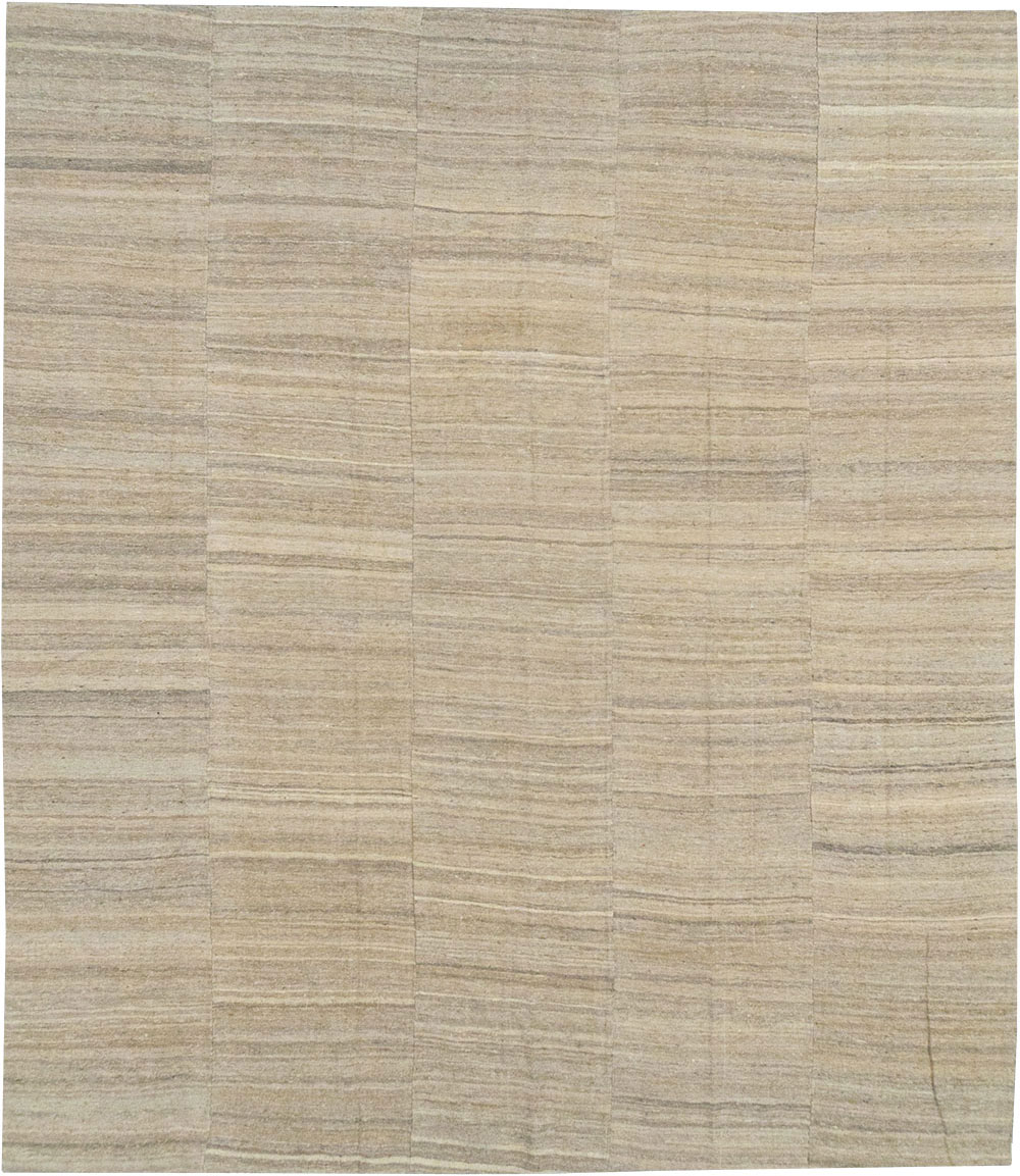 Vintage Turkish Flatweave Kilim Room Size Carpet, No.30660 - Gsblank