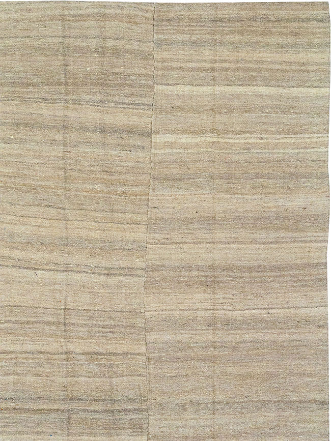 Vintage Turkish Flatweave Kilim Room Size Carpet, No.30660 - Gsblank