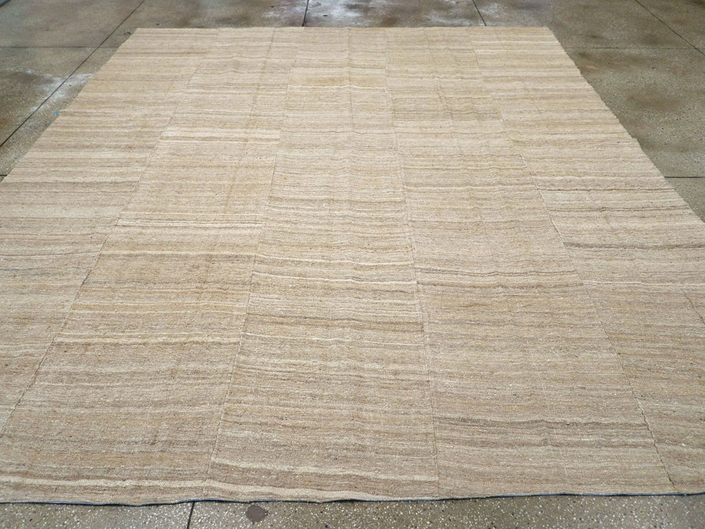 Vintage Turkish Flatweave Kilim Room Size Carpet, No.30660 - Gsblank