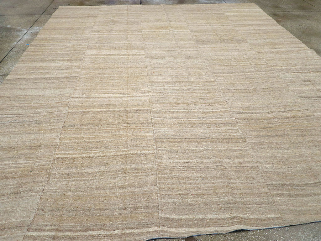 Vintage Turkish Flatweave Kilim Room Size Carpet, No.30660 - Gsblank