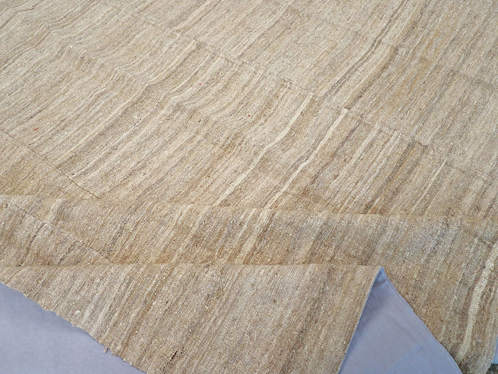 Vintage Turkish Flatweave Kilim Room Size Carpet, No.30660 - Gsblank