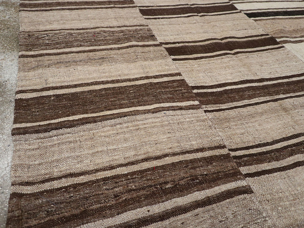 Vintage Turkish Flatweave Kilim Accent Carpet, No.30662 - Gsblank