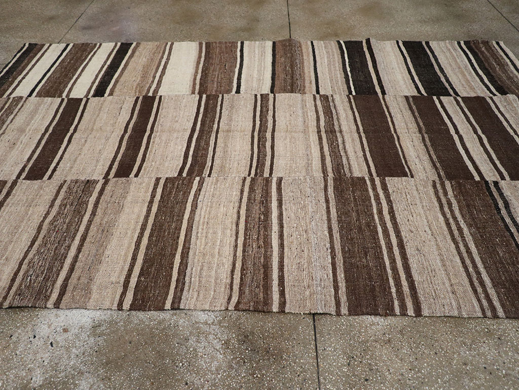Vintage Turkish Flatweave Kilim Accent Carpet, No.30662 - Gsblank