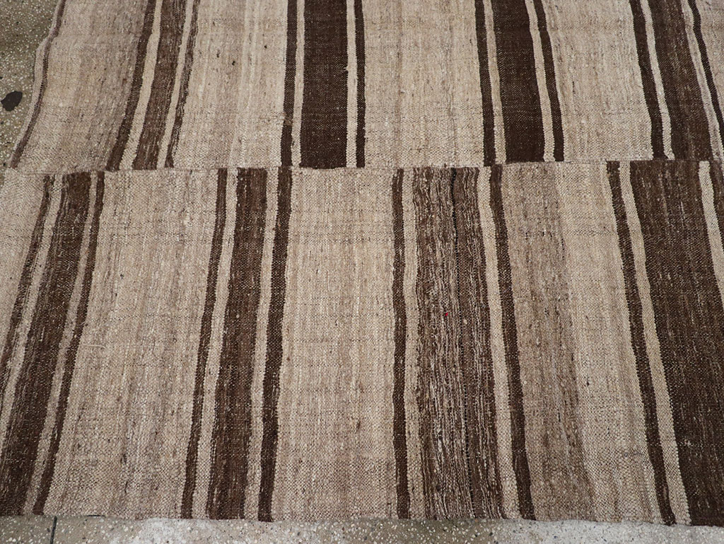 Vintage Turkish Flatweave Kilim Accent Carpet, No.30662 - Gsblank