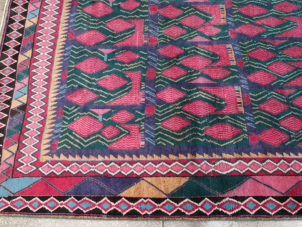Vintage Persian Kurd Accent Carpet, No.30665 - Gsblank