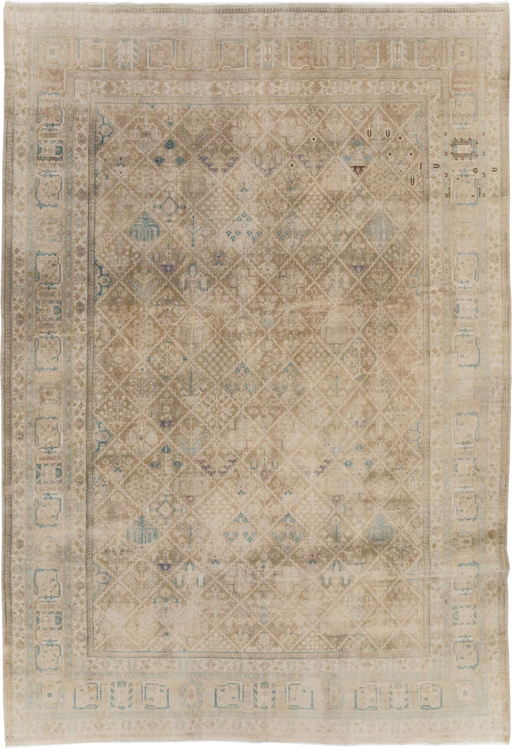 Vintage Persian Joshegan Room Size Carpet, No.30671 - Gsblank