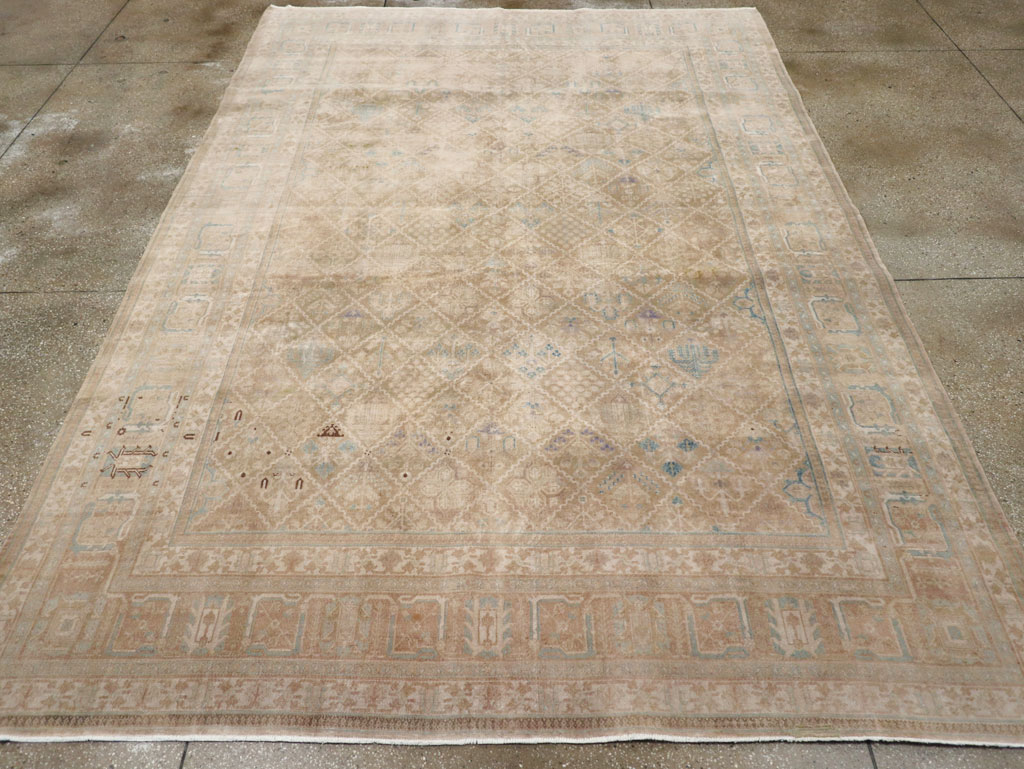 Vintage Persian Joshegan Room Size Carpet, No.30671 - Gsblank