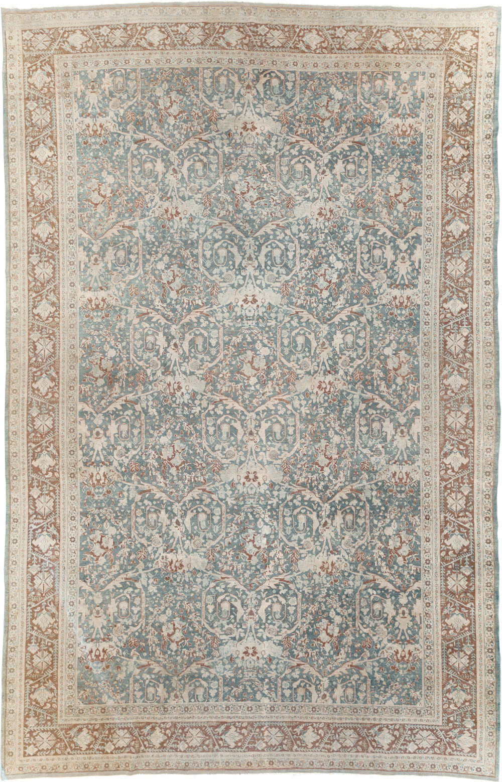 Antique Persian Tabriz Large Room Size Carpet, No.30689 - Gsblank