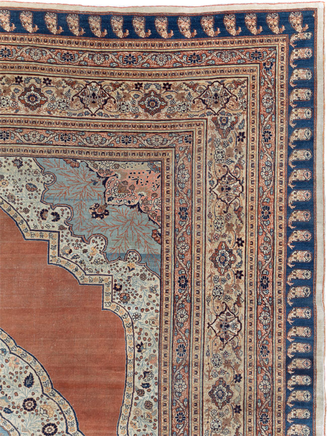 Antique Persian Tabriz Haji Jalili Carpet, No.30690 - Gsblank