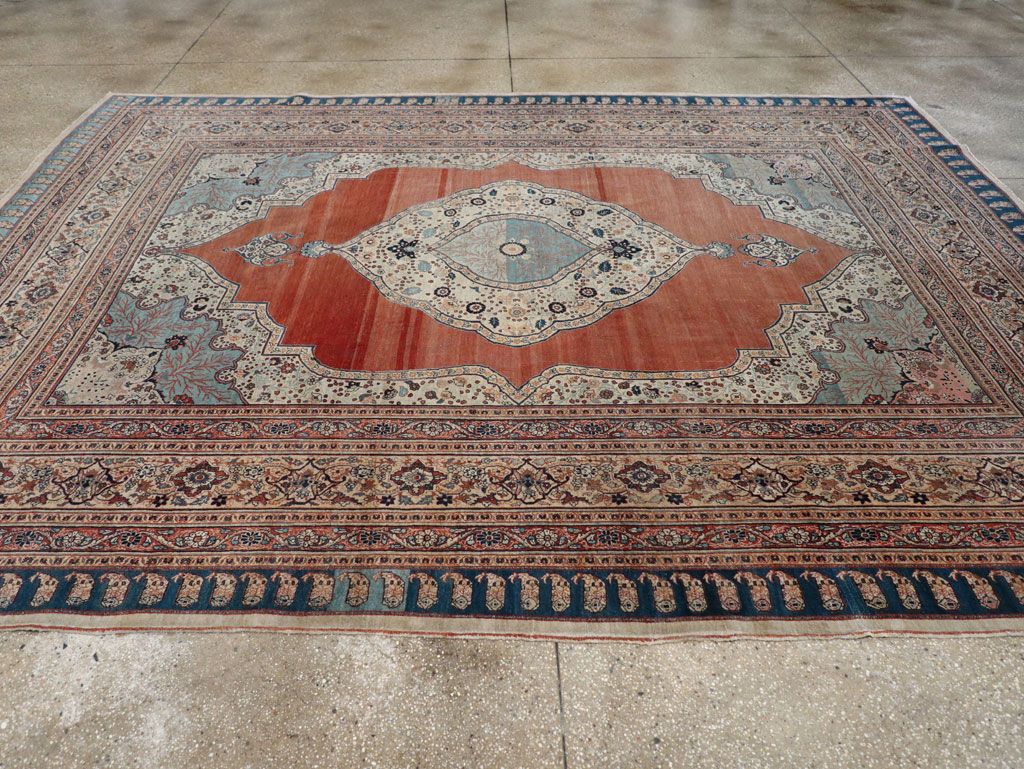 Antique Persian Tabriz Haji Jalili Carpet, No.30690 - Gsblank