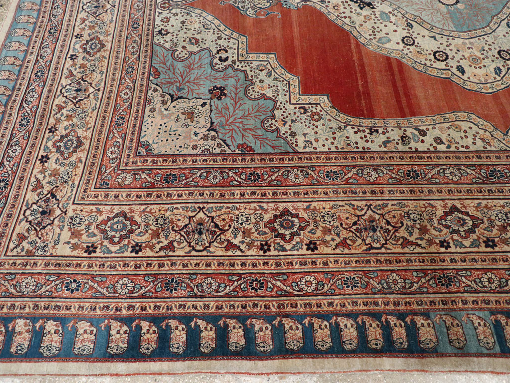 Antique Persian Tabriz Haji Jalili Carpet, No.30690 - Gsblank