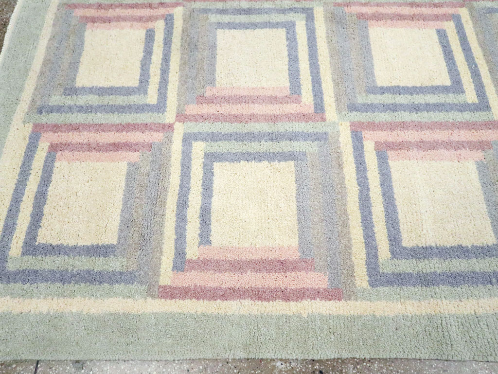 Vintage Spanish Art Deco Room Size Carpet, No.30694 - Gsblank