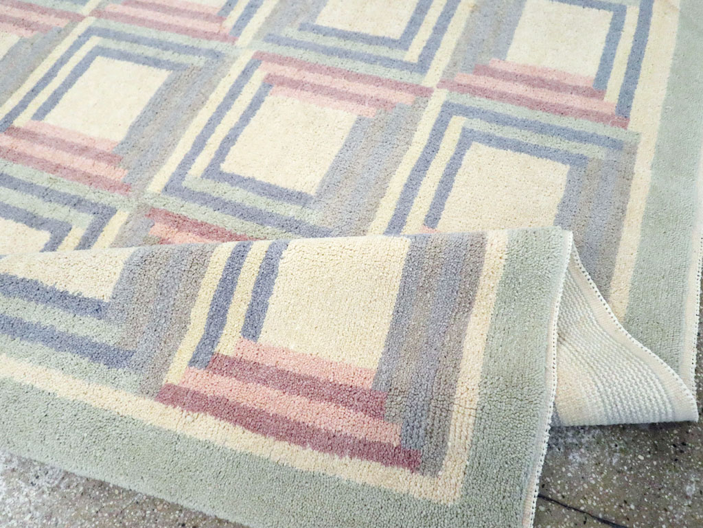 Vintage Spanish Art Deco Room Size Carpet, No.30694 - Gsblank