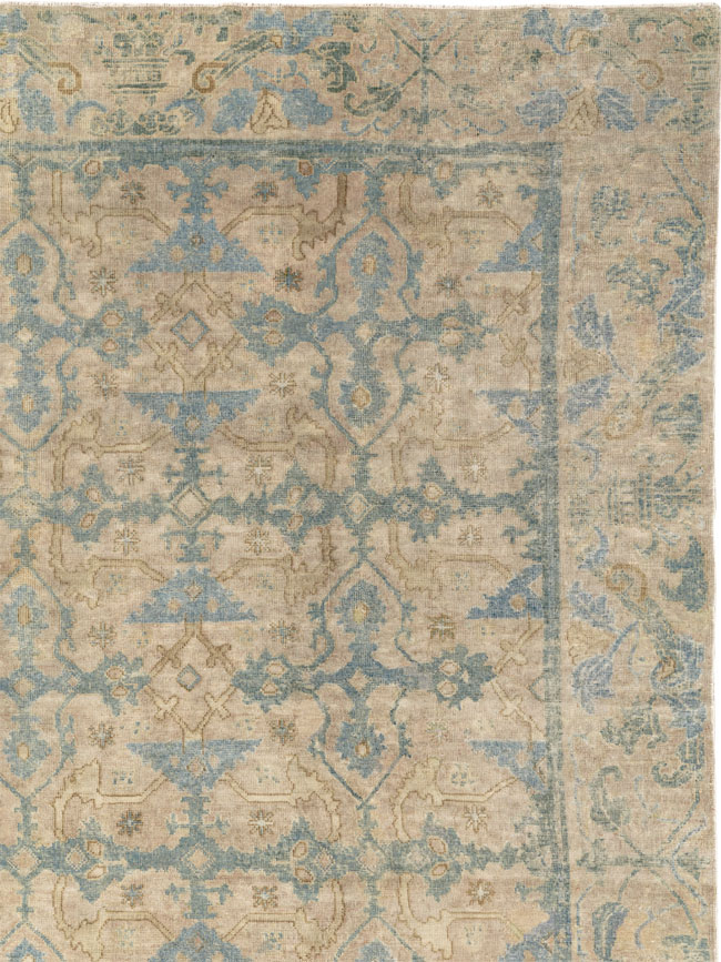 Antique Chinese Cuenca Square Room Size Carpet, No.30696 - Gsblank