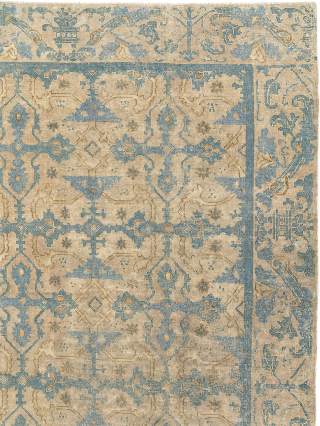 Antique Chinese Cuenca Square Room Size Carpet, No.30696 - Gsblank
