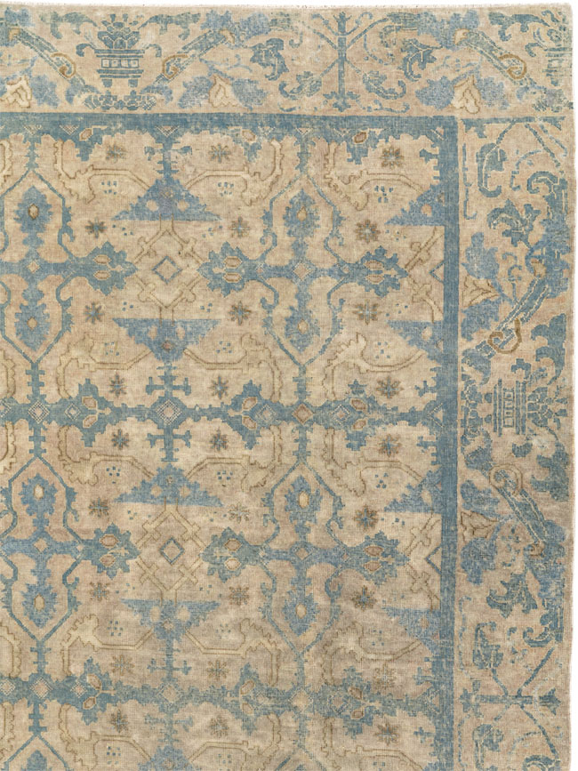 Antique Chinese Cuenca Square Room Size Carpet, No.30696 - Gsblank