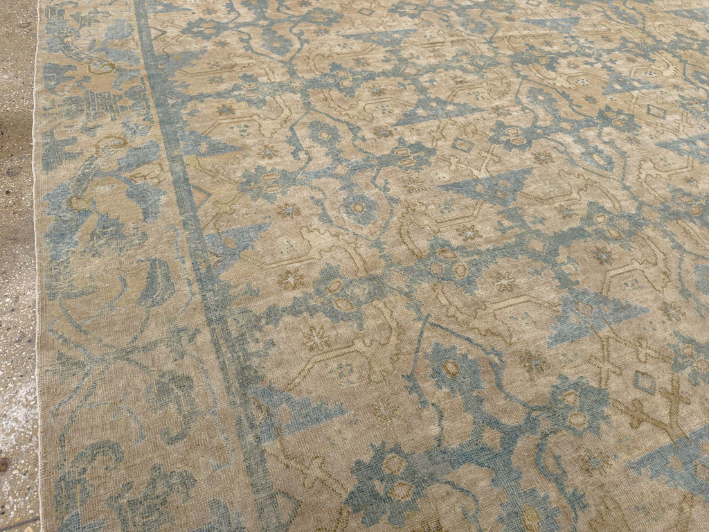 Antique Chinese Cuenca Square Room Size Carpet, No.30696 - Gsblank