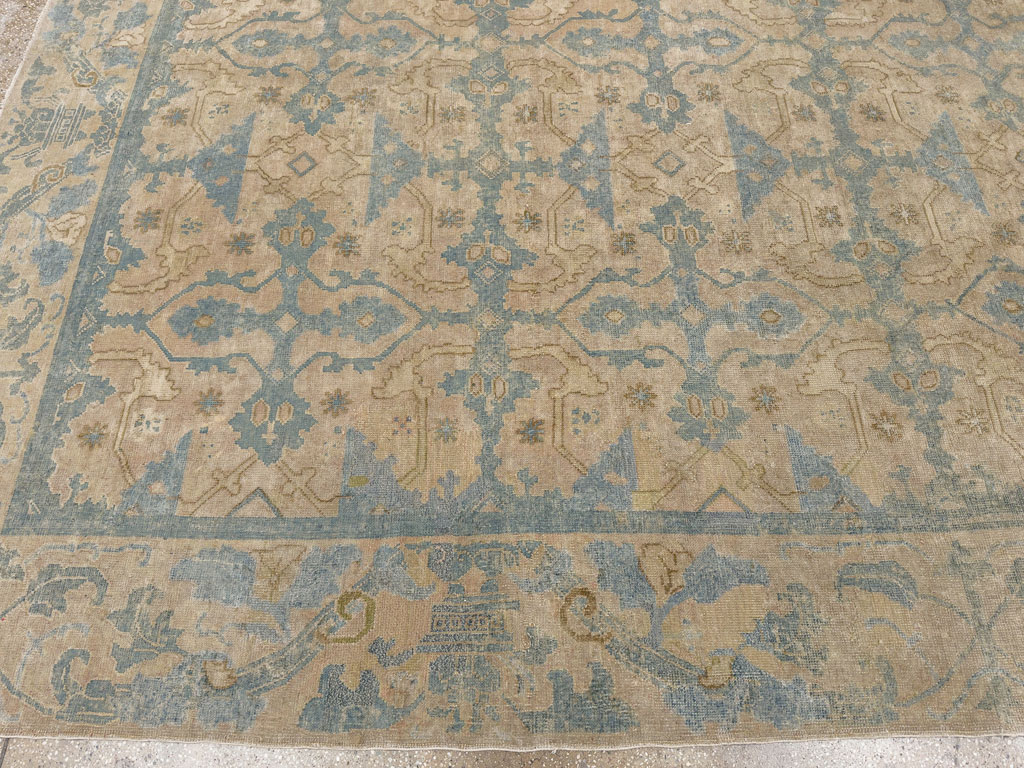 Antique Chinese Cuenca Square Room Size Carpet, No.30696 - Gsblank