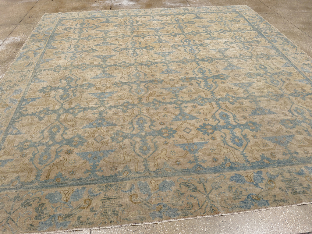 Antique Chinese Cuenca Square Room Size Carpet, No.30696 - Gsblank
