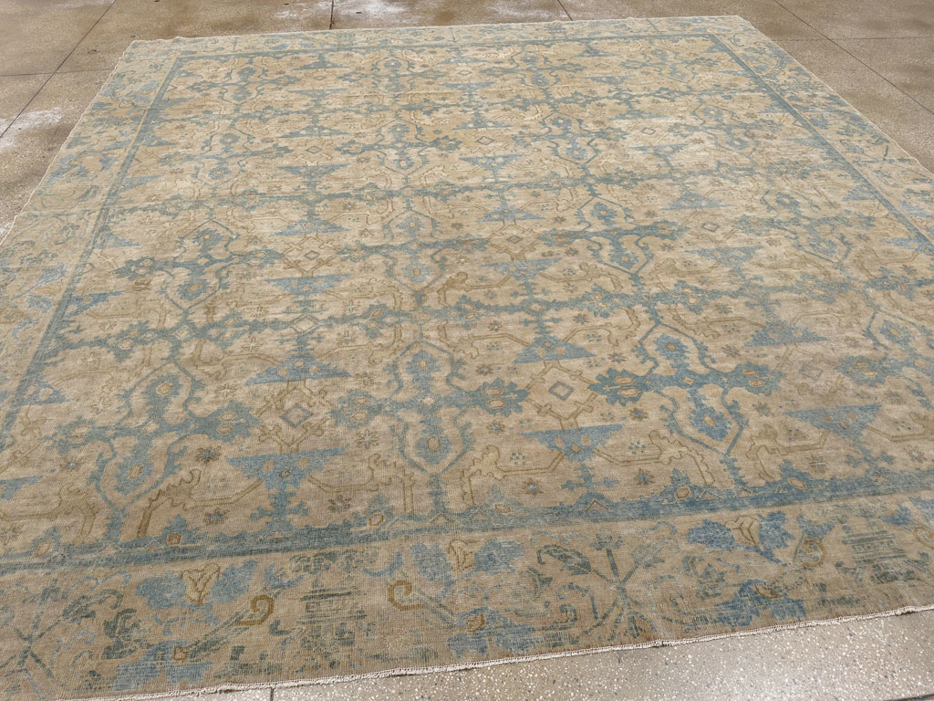 Antique Chinese Cuenca Square Room Size Carpet, No.30696 - Gsblank